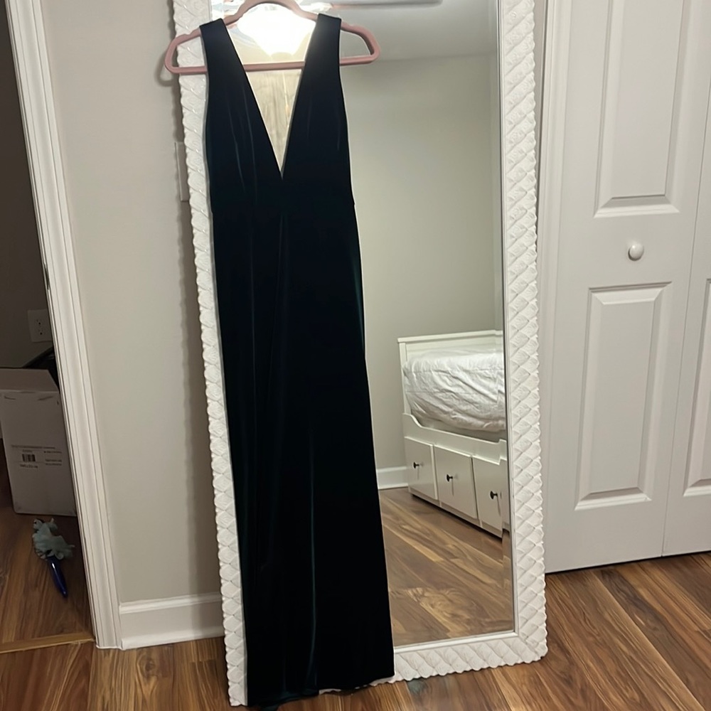 Jenny Yoo Emerald Velvet Bridesmaid/wedding guest dress